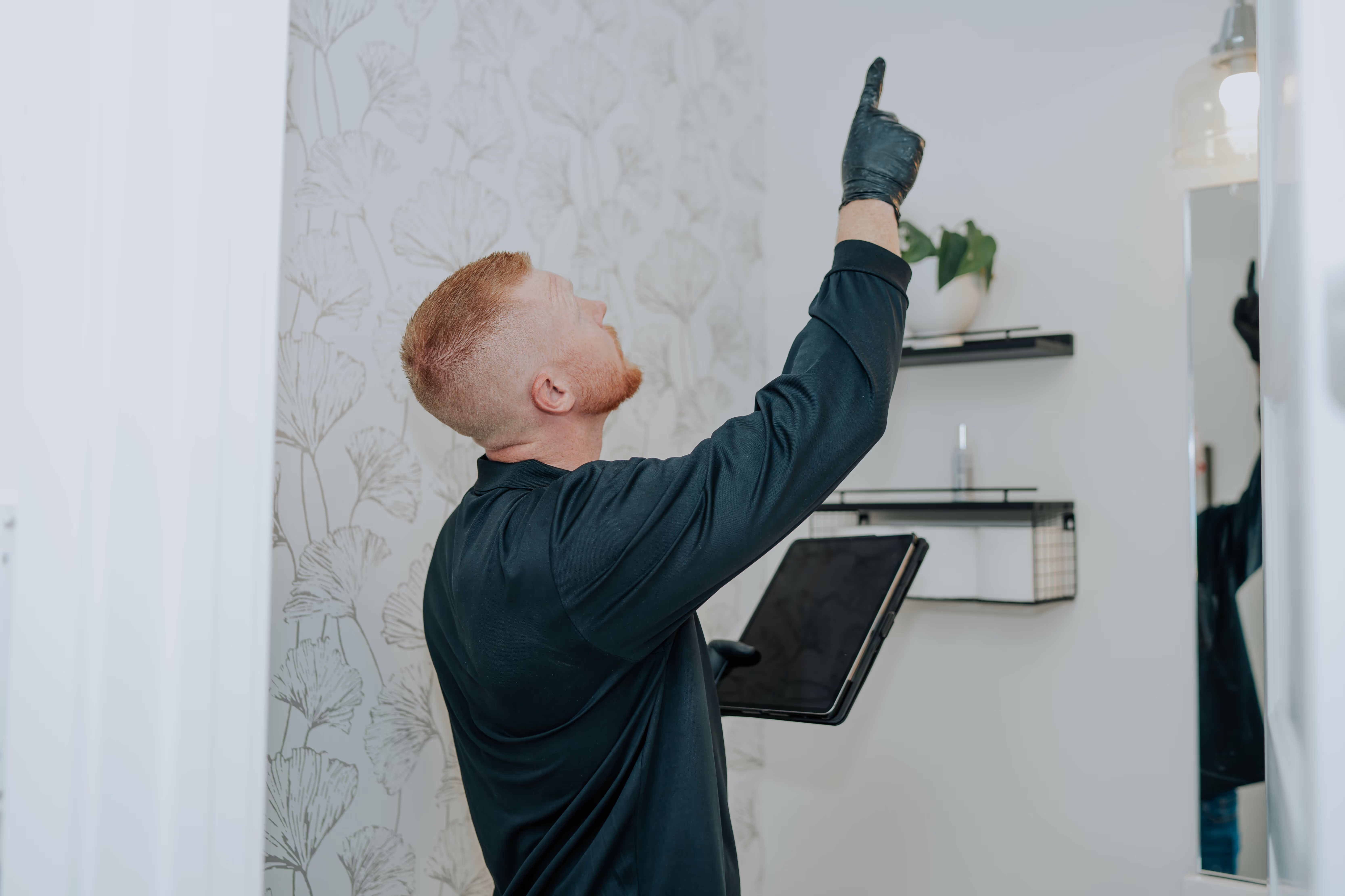 PureAire Technology technician conducting a full property mold inspection